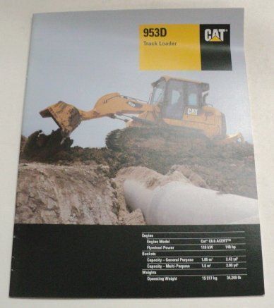 Caterpillar 2008 953 D Loader Sales Brochure  