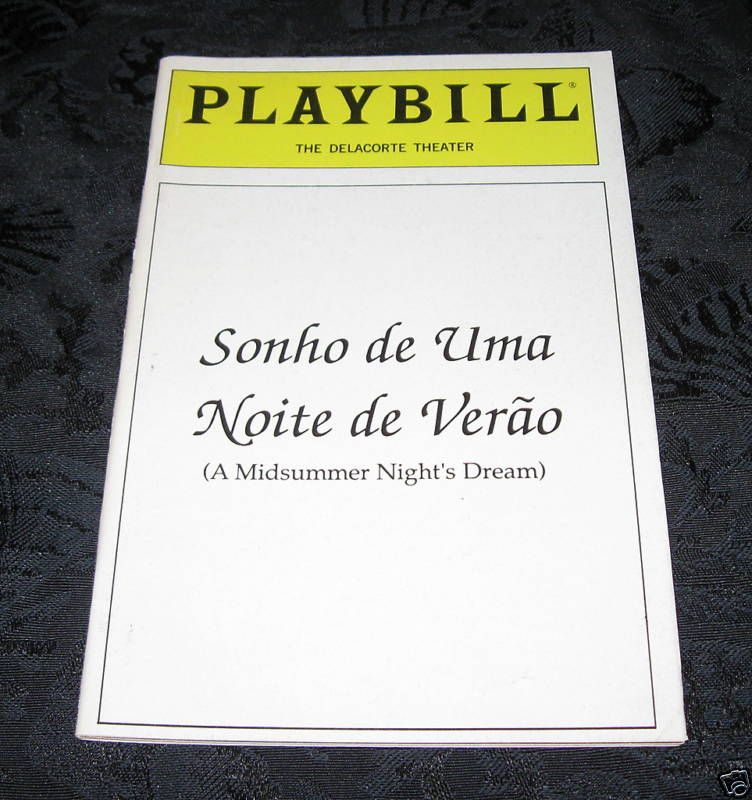 Playbill A MIDSUMMER NIGHTS DREAM Duckbilled Platypus  