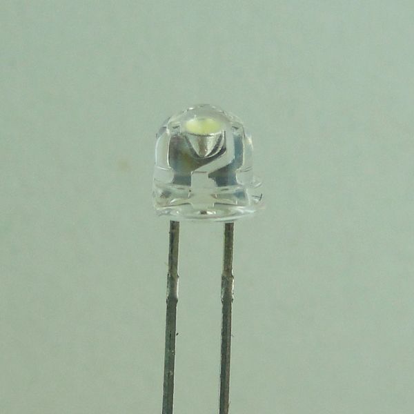  5mm 2 Pins Super Bright Light Bulbs Lamp Straw Hat White LED 2000mcd