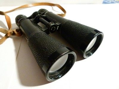 WW II German HENSOLDT Wetzlar DIALYT 7x50 Binoculars & eye gaurd #51 