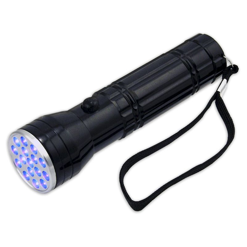 Professional UV Inspection Flashlight 380 385nm   16 Ultraviolet LED