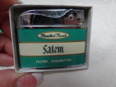 VINTAGE SALEM CIGARETTE LIGHTER UNUSED WITH BOX  