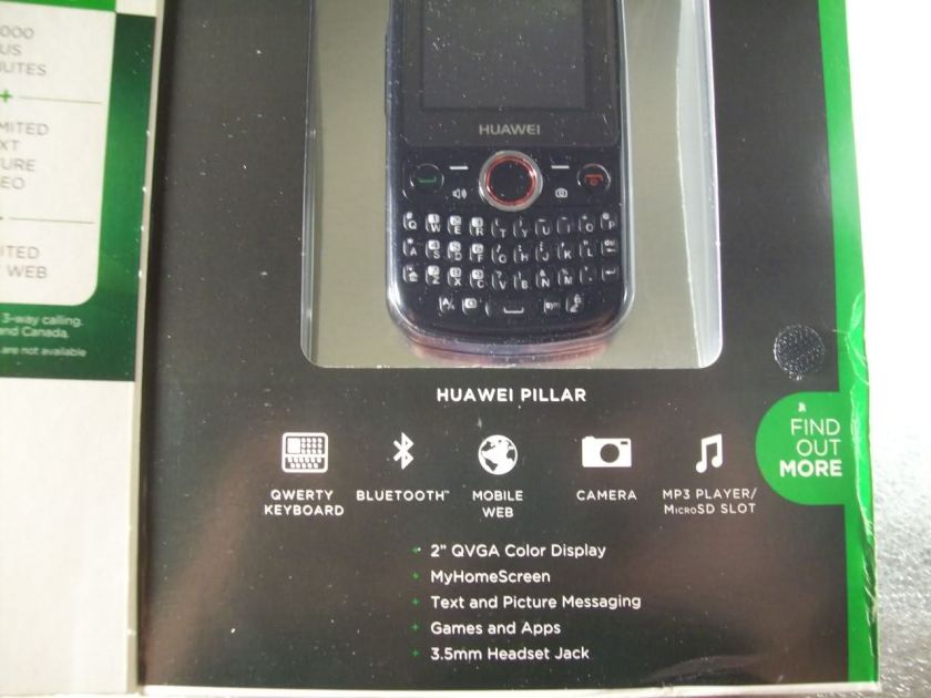 New Cricket Huawei Pillar M615 QWERTY Cam/BlueTooth Speaker 