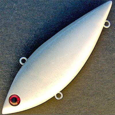 oz Lipless Crankbait ~ Silver Shiner ~ No Hooks