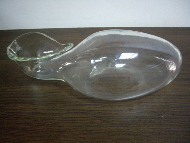 ANTIQUE MEDICAL FEMALE NURSING INVALID GLASS JAR URINAL  