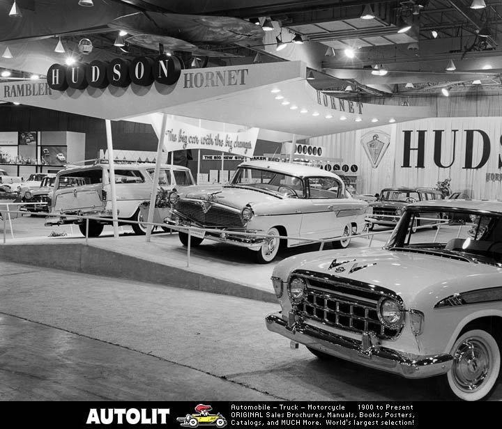 1956 Hudson Factory Photo Chicago Auto Show  