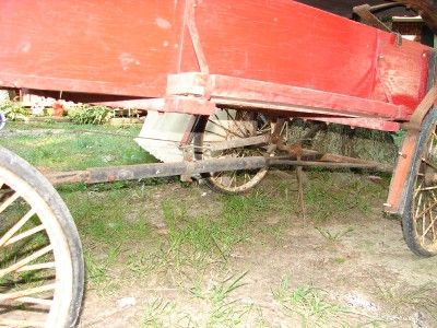 Antique Pony Miniature Horse Drawn 4 Wheel CanopyWagon  