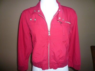 NEW VICTORIAS SECRET POPLIN CROP JACKET LARGE $59.50  