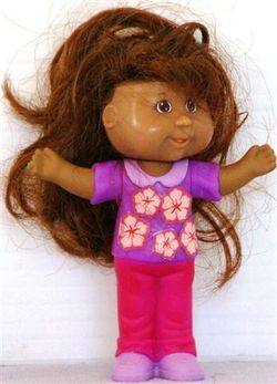 BK 2009 CABBAGE PATCH KIDS Alyssa Tamara Pink Pants BROWN Hair  