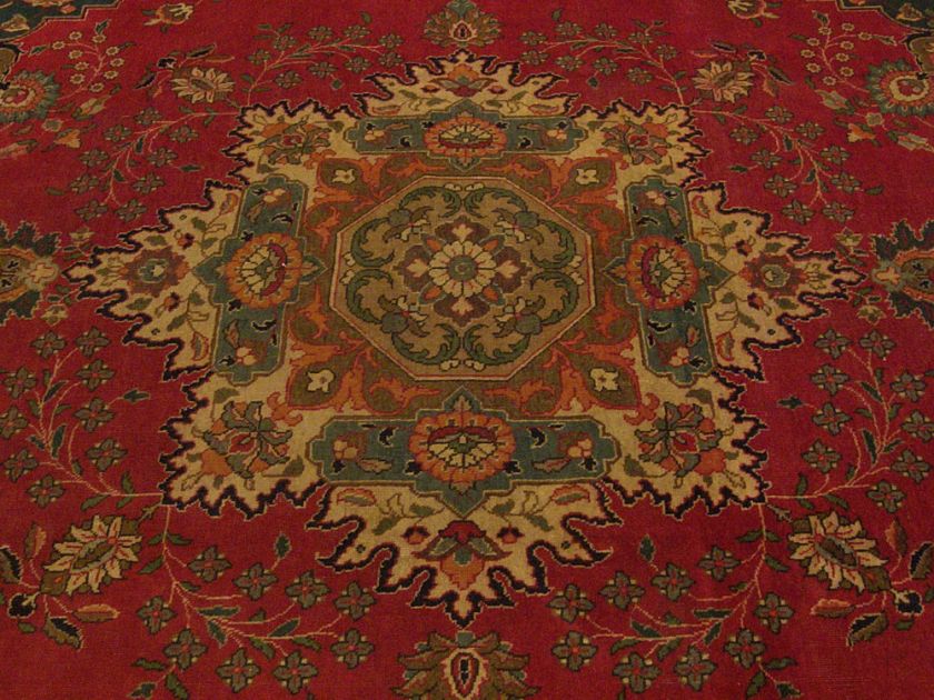 10x13 Handmade Carpet Antique Persian Afshan Tabriz Rug  