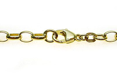 9CT GOLD NEW OVAL BELCHER LINK CHAIN 50cm with 25% OFF  