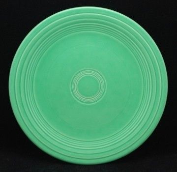 1930S FIESTA WARE GREEN DINNER PLATE  