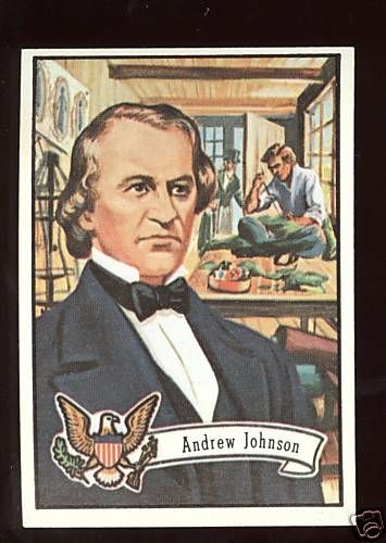 1972 Topps US Presidents Andrew Johnson #17 MINT+  