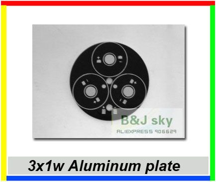   wholesale,LED heatsink use for 3w,3x1w aluminum plate,Diameter 50mm