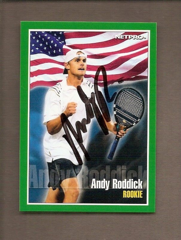 2001 NETPRO ANDY RODDICK AUTO RC #442/999  