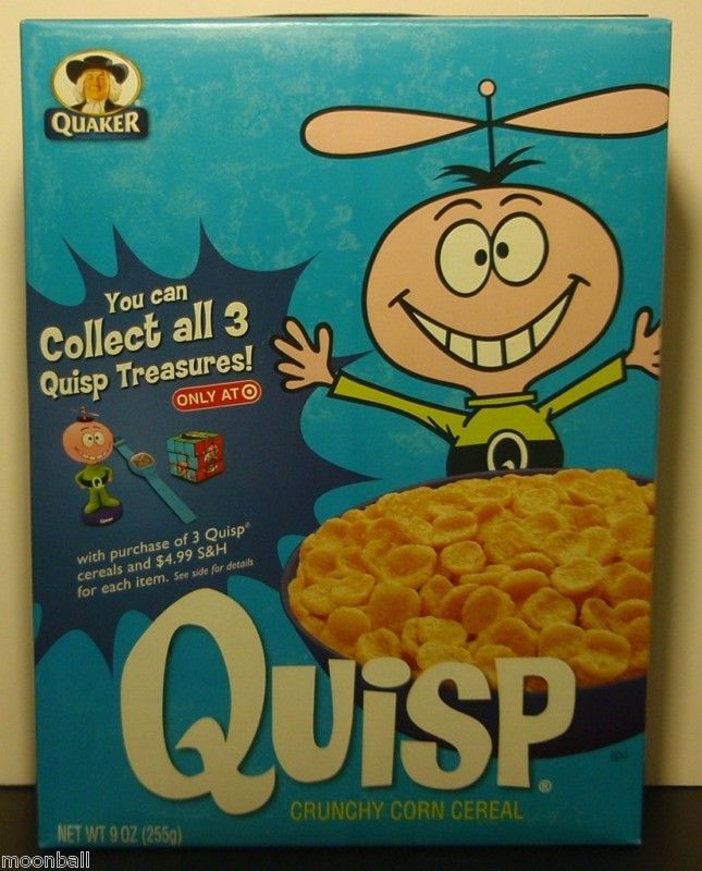 RARE Quaker Unopened Box QUISP Cereal STILL EATABLE  