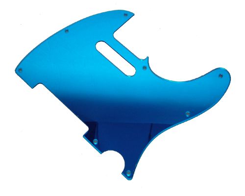 Tele/Telecaster Pickguard, Blue Mirror, Fits Fender  