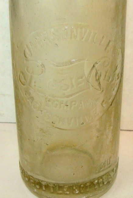   Cola Jacksonville, Fla Bottle Double Dot Emb Str Sd Soda Bottle  