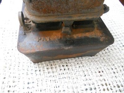 ANTIQUE KEROSENE SAD IRON HEATERWORKSSUMMER GIRLDOUBLEPAT.DEC26 