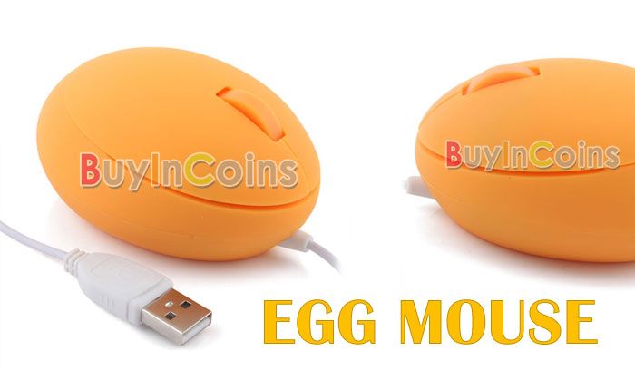 1000dpi USB 3D Optical Wheel Egg Mouse Laptop  