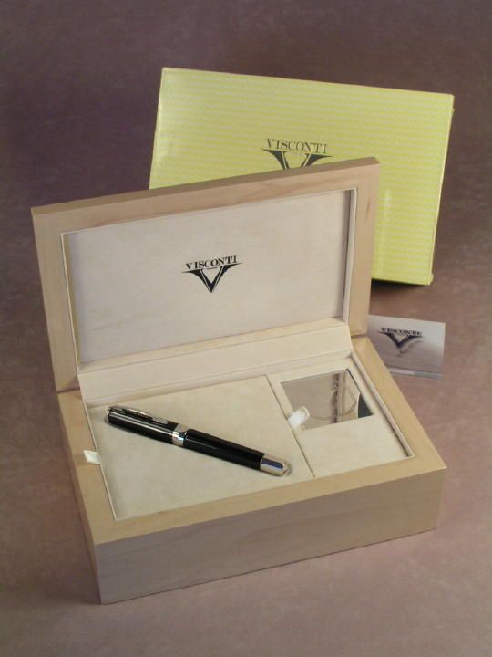 VISCONTI OPERA MASTER ROLLERBALL PEN in BLACK (NEW)  