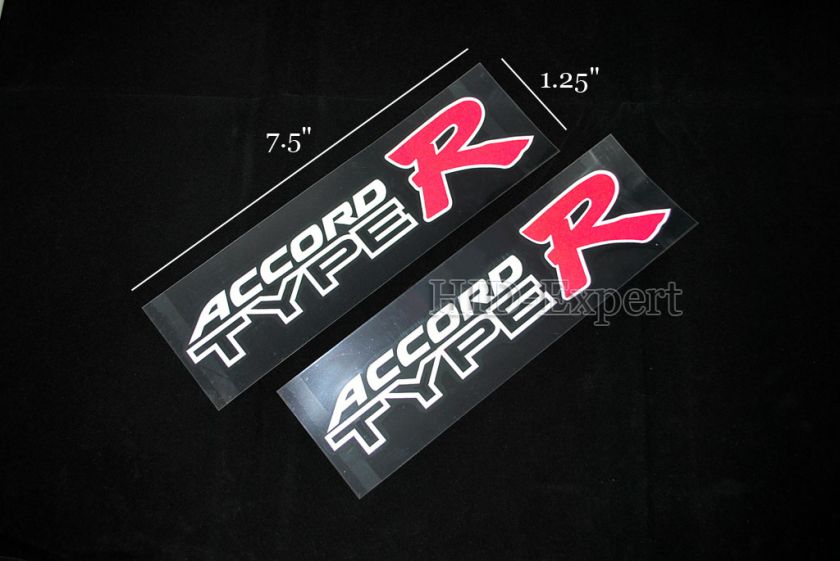 ACCORD TYPE R Sticker Decal HONDA Euro R TSX Mugen  