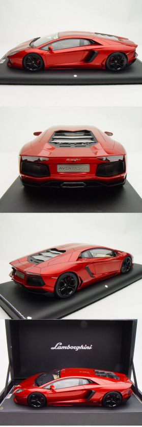 18 MR Lamborghini Aventador LP700 4 Gloss Metallic Rosso Fuoco LE20 