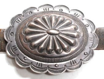 Pawn Collection Old Navajo Concho Belt Amazing Silver  