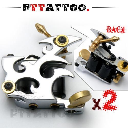 Professional Tattoo Kit 6 Machine Gun 20 Ink Power Grip  