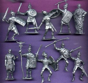 Jecsan Ancient Romans in 60mm 10 Toy Soldiers  
