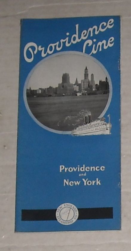 ANTIQUE Sep 29, 1929 EASTERN STEAMSHIP LINES CRUISE SCHEDULE TRAVEL 