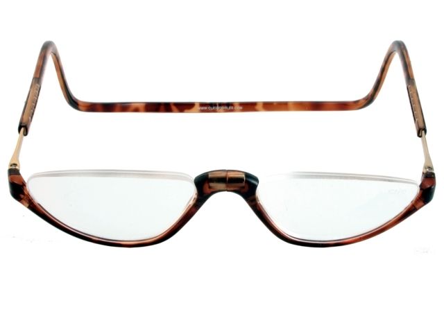 CLIC READERS TORTOISE SONOMA HALF RIM REG. SIZE +3.00  