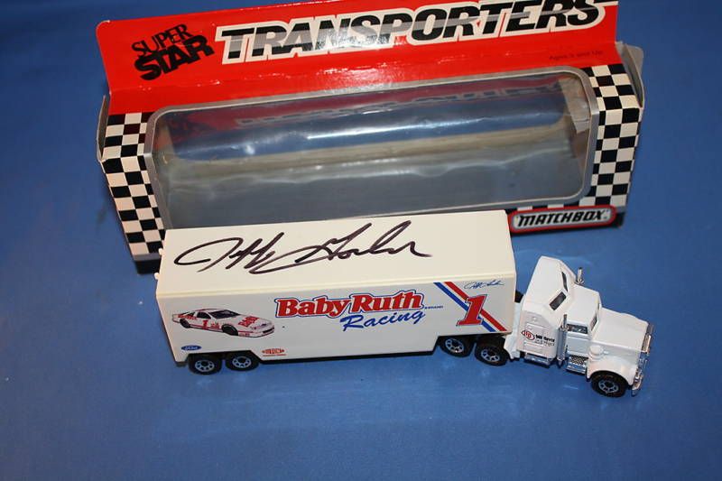 RARE Jeff Gordon autographed BABY RUTH DIE CAST Hauler  