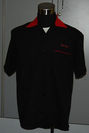 BACARDI LAS VEGAS PIT BOSS BLACK RED SHIRT MENS LARGE  