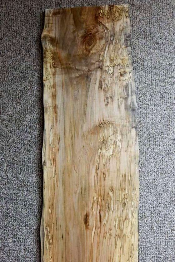   Spalted Ambrosia Maple Figured Bookmatch Table Top Slab 313  