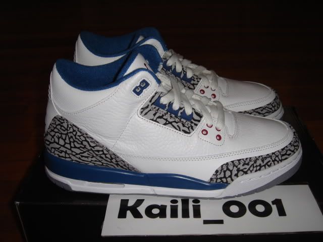 Nike Air Jordan 3 Retro GS Size 7Y Space Jam OG Heat True Blue Cement 