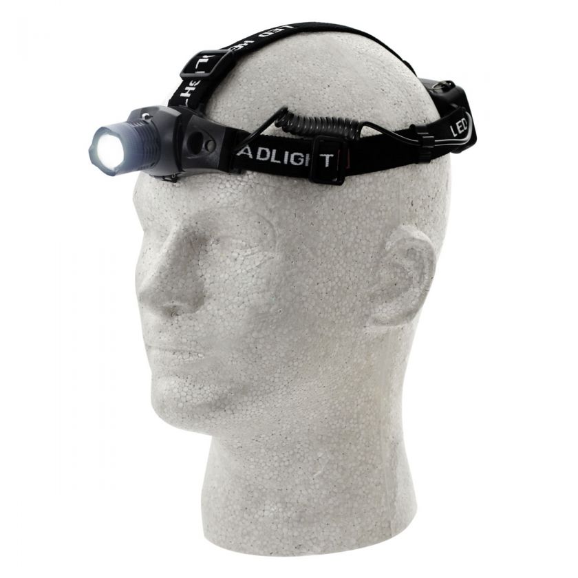 Ultra Bright CREE 3W Head Lamp 160 Lumen   Zoom Beam Function