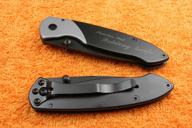 SanRenMu SRM Monolock Black Balde Folding Knives B4 723  