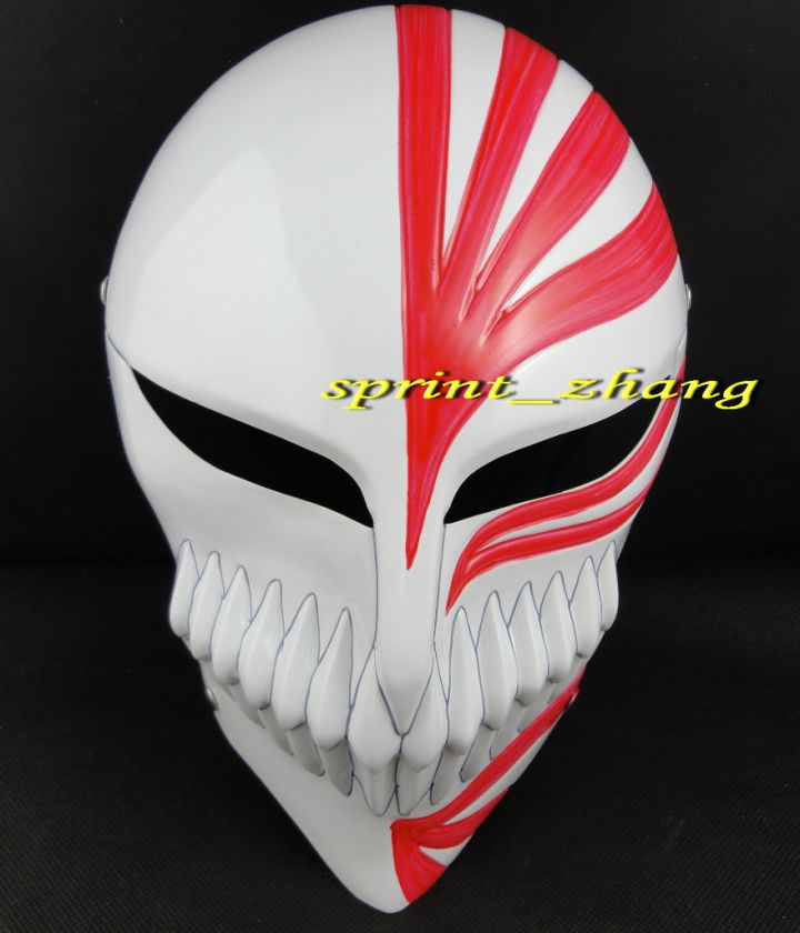 Bleach Ichigo Kurosaki Bankai Cosplay Full Mask red  