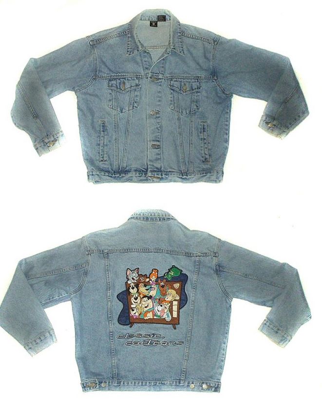 Vintage 97 Hanna Barbera CLASSIC CARTOONS DENIM JACKET  