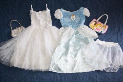 Huge Lot Girls DRESS UP CLOTHES  Disney Barbie Princess Bride Fairy 