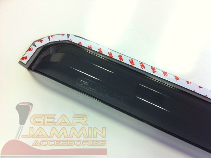 TOYOTA FJ CRUISER TINTED WINDOW VISORS 2007 10 (2 PCS)  