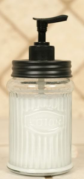 Hoosier Glass Lotion Dispenser 360030D  