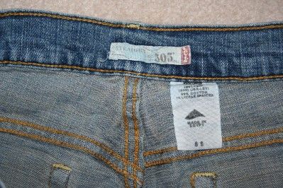 LEVIS Womens Denim 505 Straight Leg 6 S Stretch Jeans 29 x 29 Short 