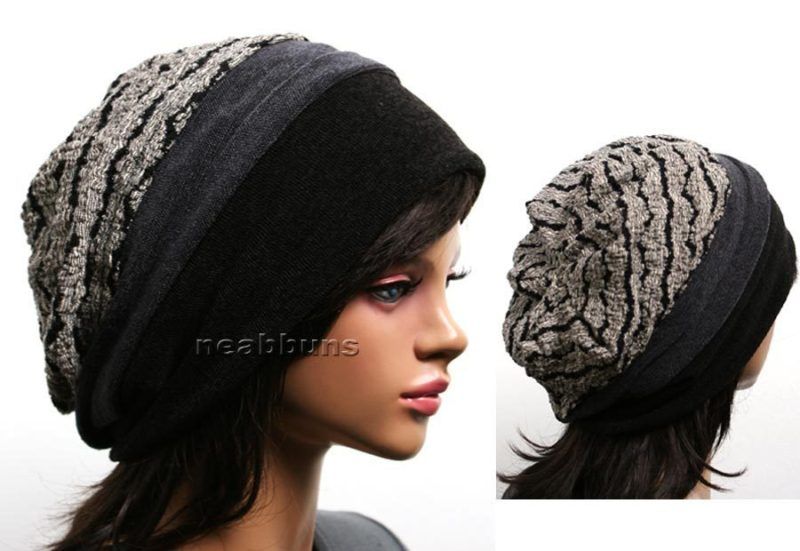 chic ladies BEANIE hats women black beenie cap Hat wav  