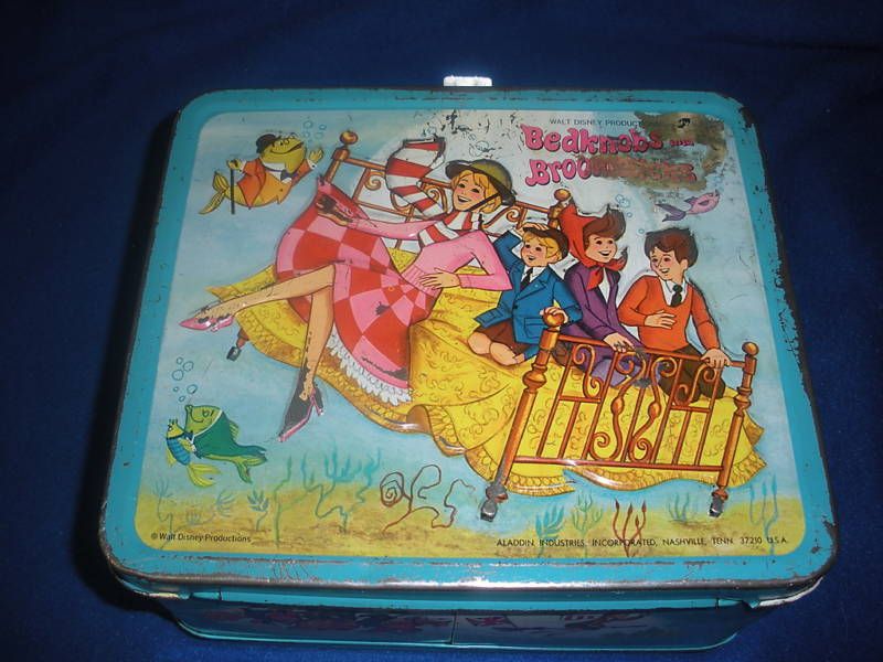 Vintage 1972 Bedknobs & Broomsticks Metal Lunchbox RARE  