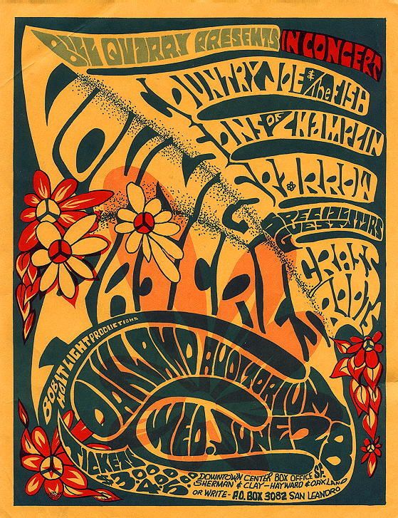 GRATEFUL DEAD / YOUNG RASCALS 1967 OAKLAND FLYER  