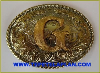 NEW INITIAL  G  RODEO COWBOY WESTERN BELT BUCKLE  