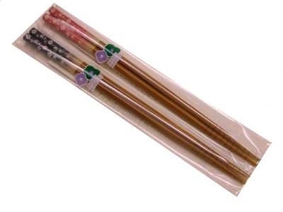 Japanese BENTO LUNCH chopsticks set SAKURA red and blue  