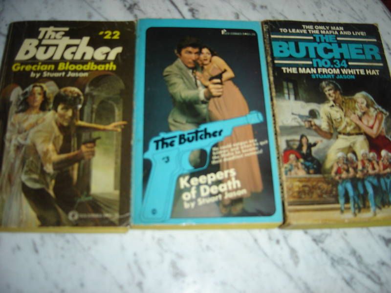 STUART JASON ~ THE BUTCHER VINTAGE PAPERBACK BOOK LOT  